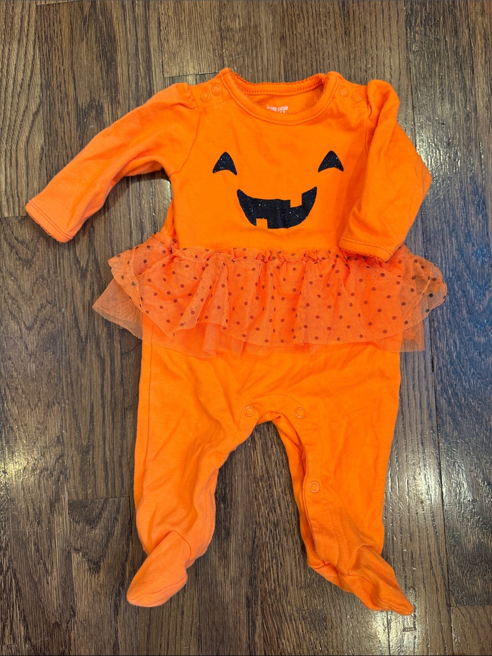 Carter's Orange Pumpkin Tutu One-Piece Costume